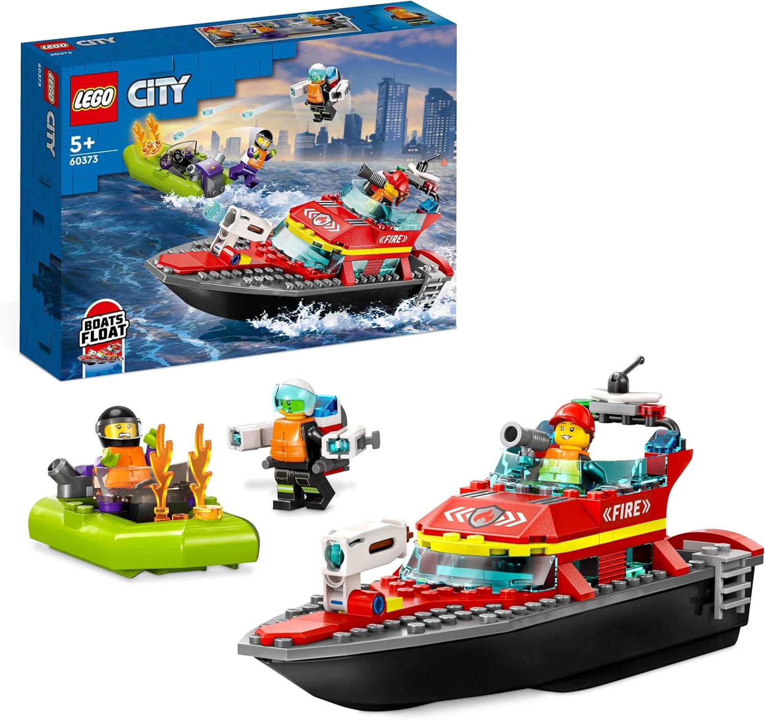 LEGO City - Barca di soccorso antincendio 60373