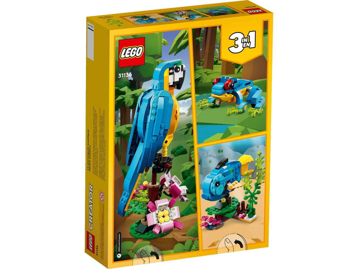 LEGO Creator - Pappagallo esotico 31136