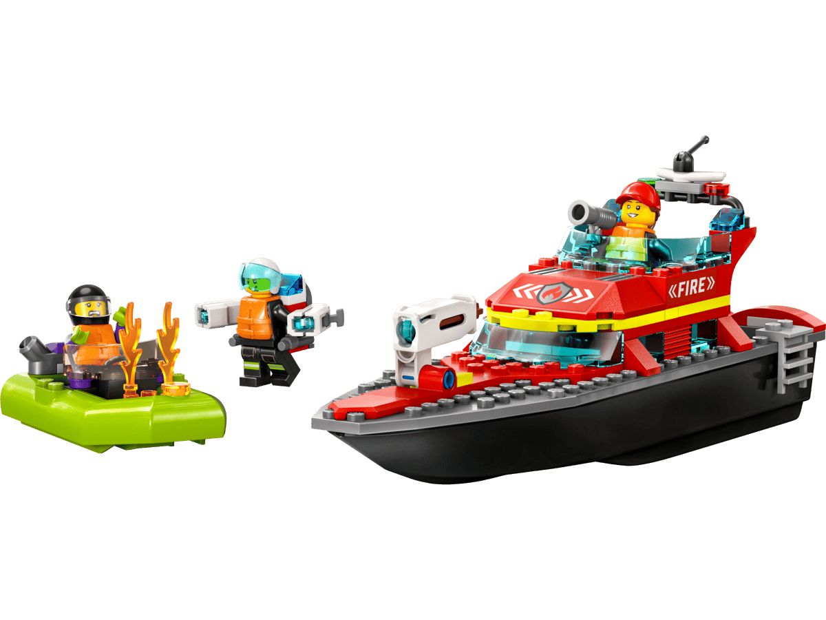 LEGO City - Barca di soccorso antincendio 60373