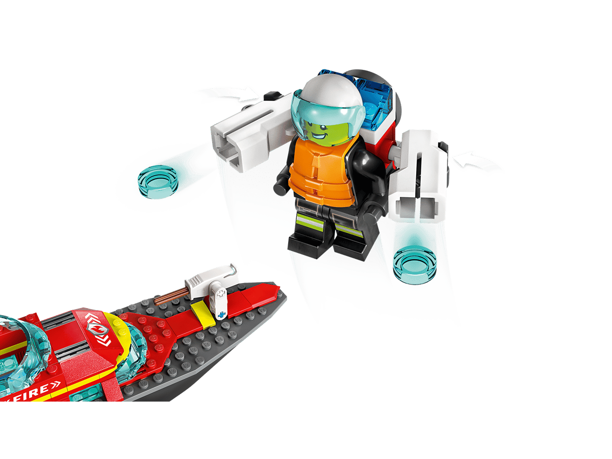 LEGO City - Barca di soccorso antincendio 60373