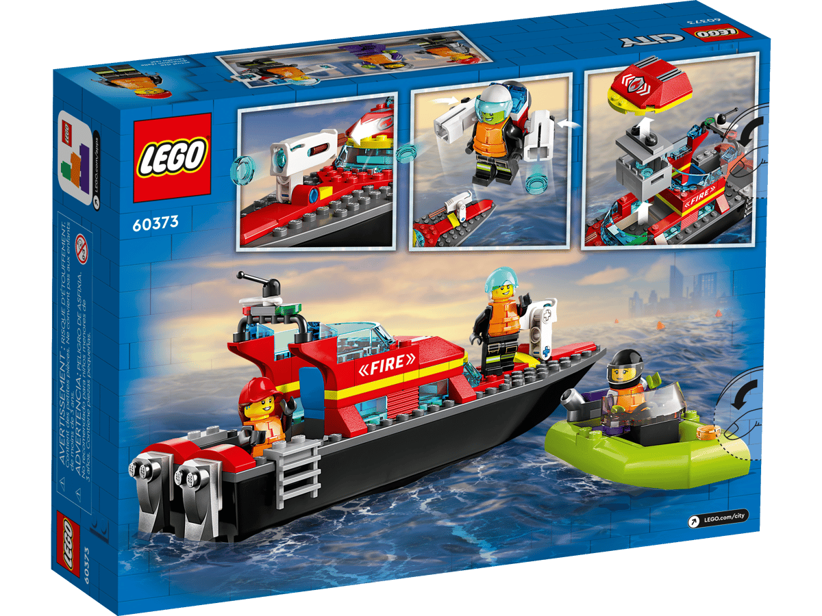 LEGO City - Barca di soccorso antincendio 60373