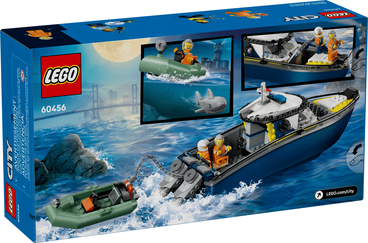 LEGO City - Inseguimento del motoscafo della Polizia 60456