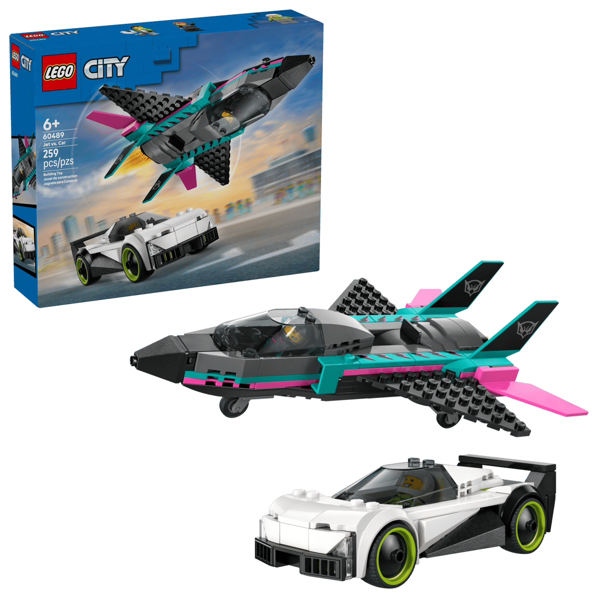 LEGO City - Jet contro Auto sportiva 60489
