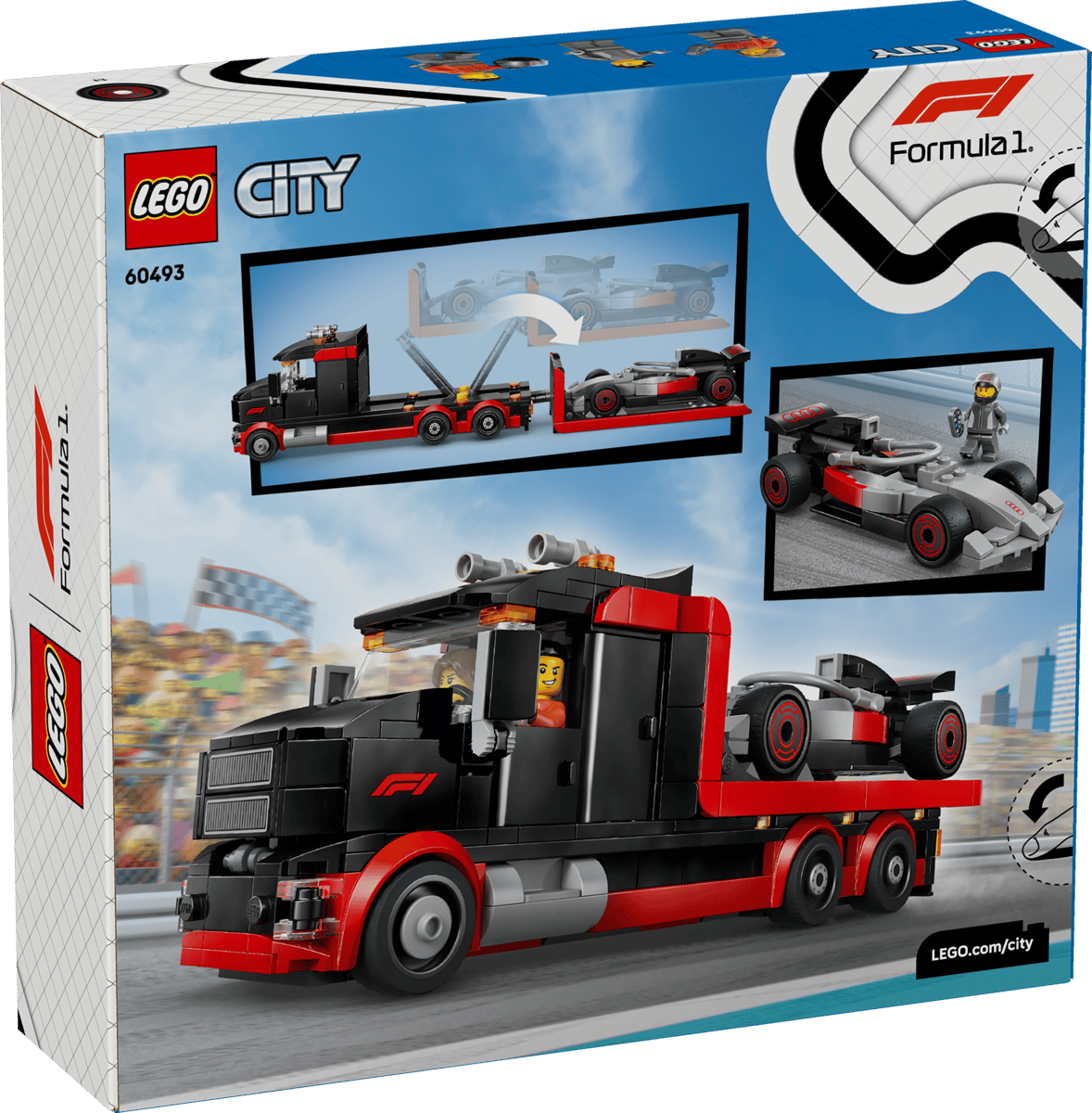 LEGO City - Truck F1 con auto da corsa Audi F1 60493