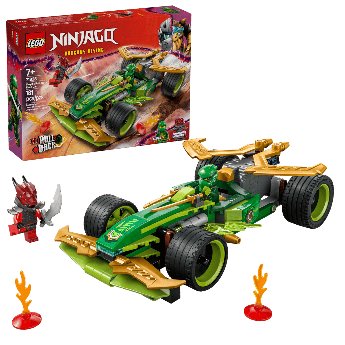LEGO NINJAGO - Racer pull-back di Lloyd 71828
