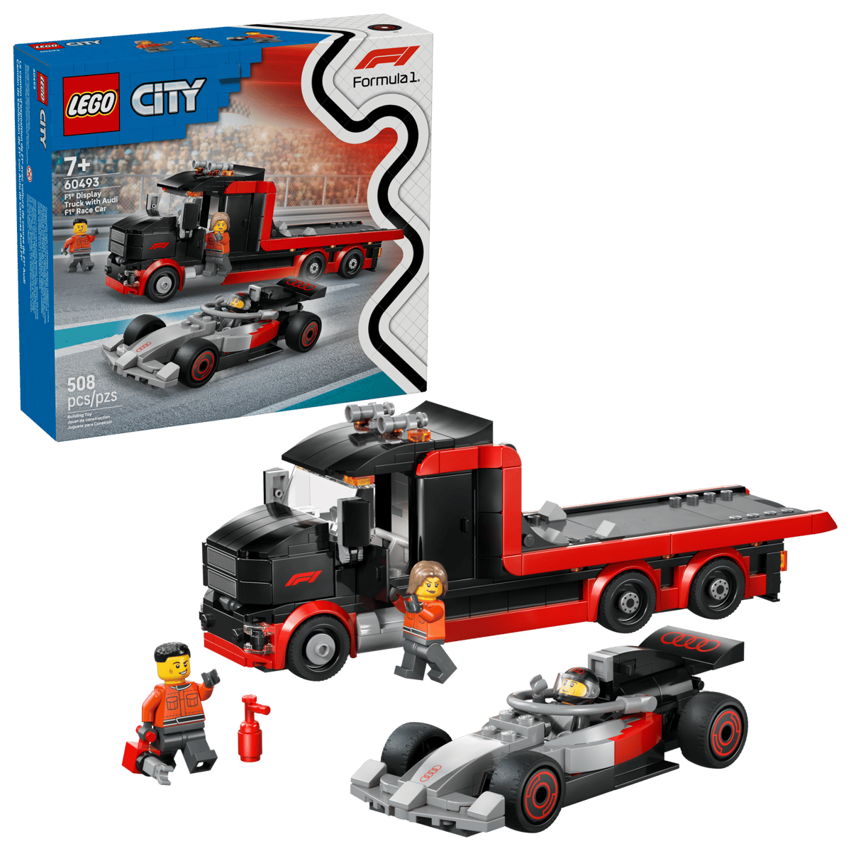 LEGO City - Truck F1 con auto da corsa Audi F1 60493