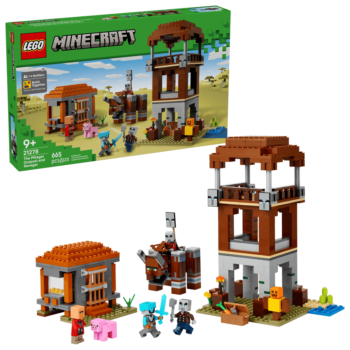 LEGO Minecraft - L’Avamposto del Saccheggiatore e Predone 21278