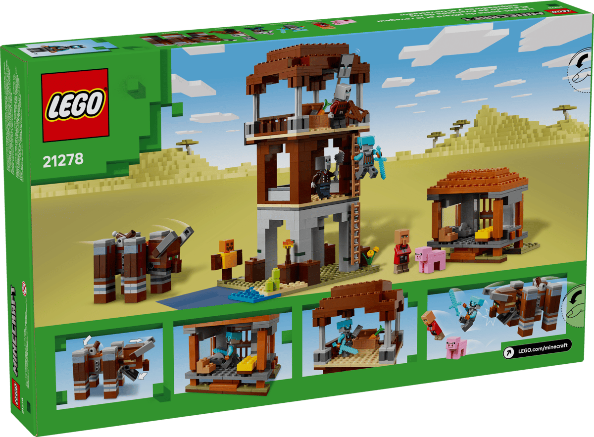 LEGO Minecraft - L’Avamposto del Saccheggiatore e Predone 21278