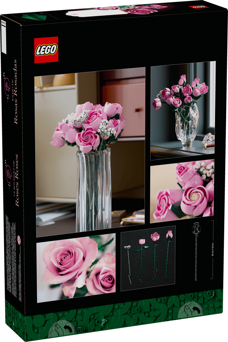 LEGO Botanicals - Bouquet di Rose Rosa 10374